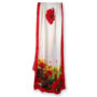 Long, Silk Scarf "Poppies With Sky" #9
